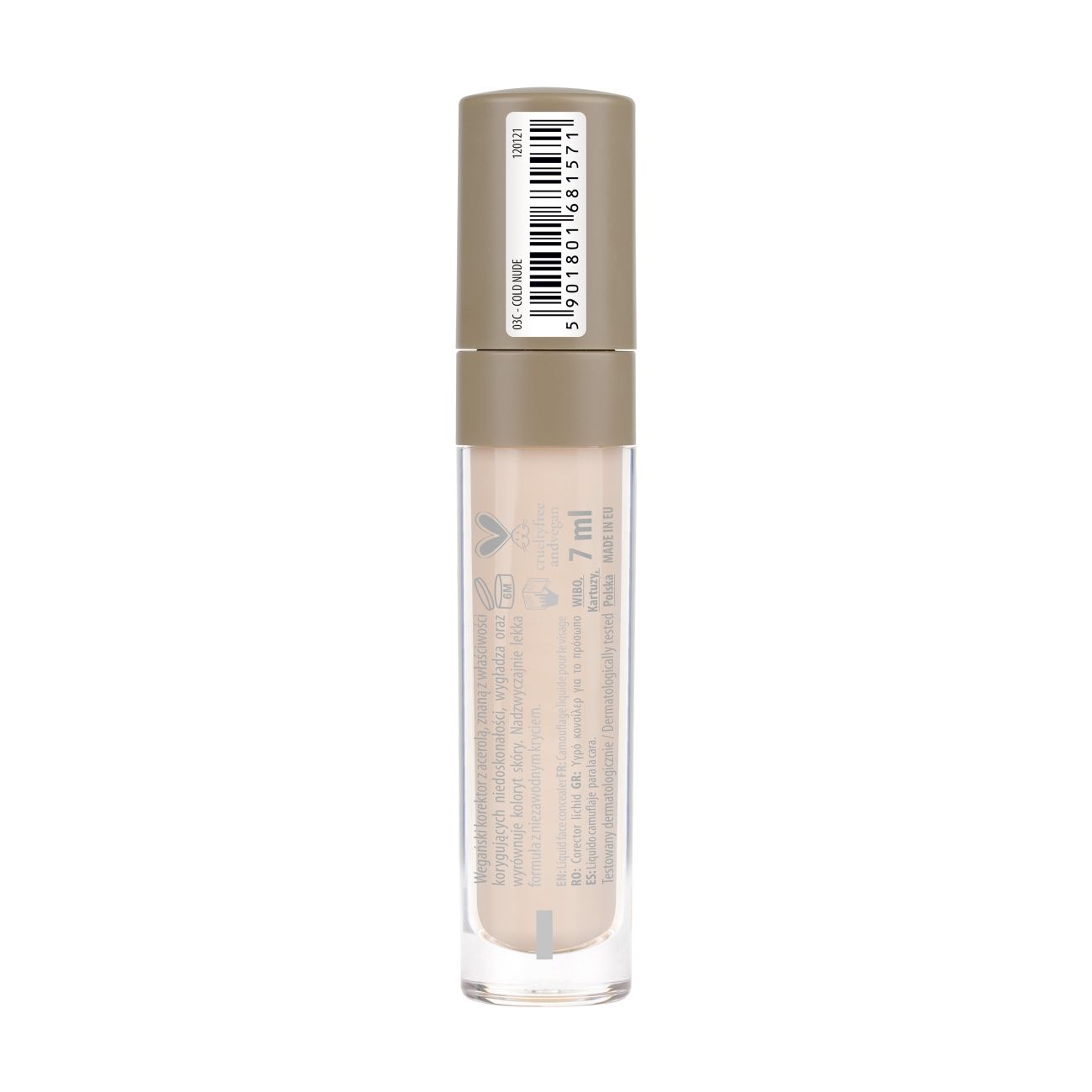 NAM Smart Concealer, Vegan Brightening Cream Concealer, 7ml
