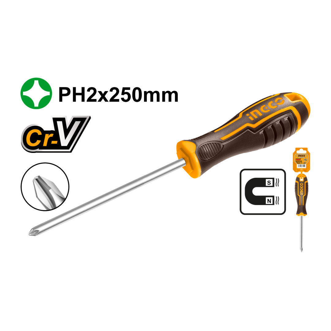 INGCO Phillips Screwdriver, 6mm
