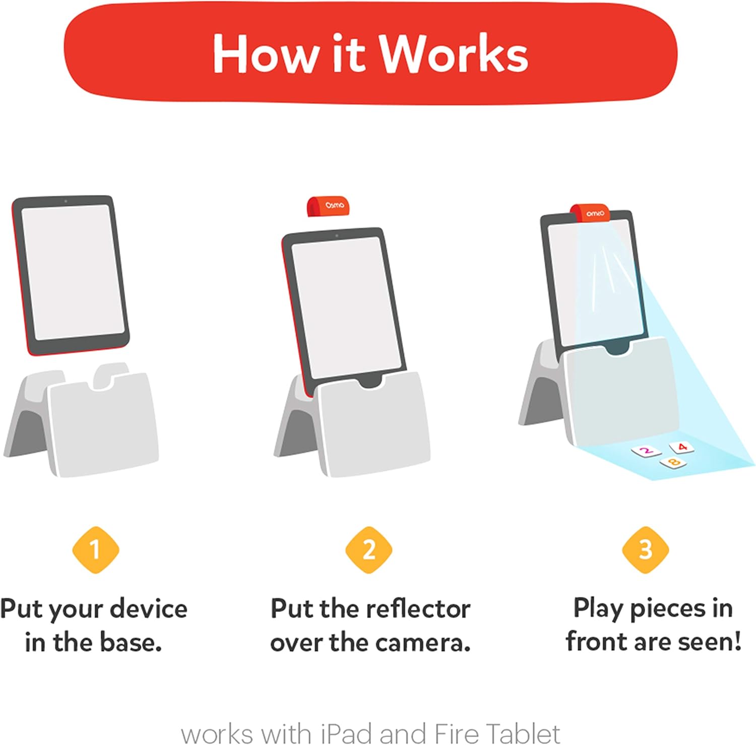 Osmo Little Genius Sticks & Rings, Interactive Early Learning Game
