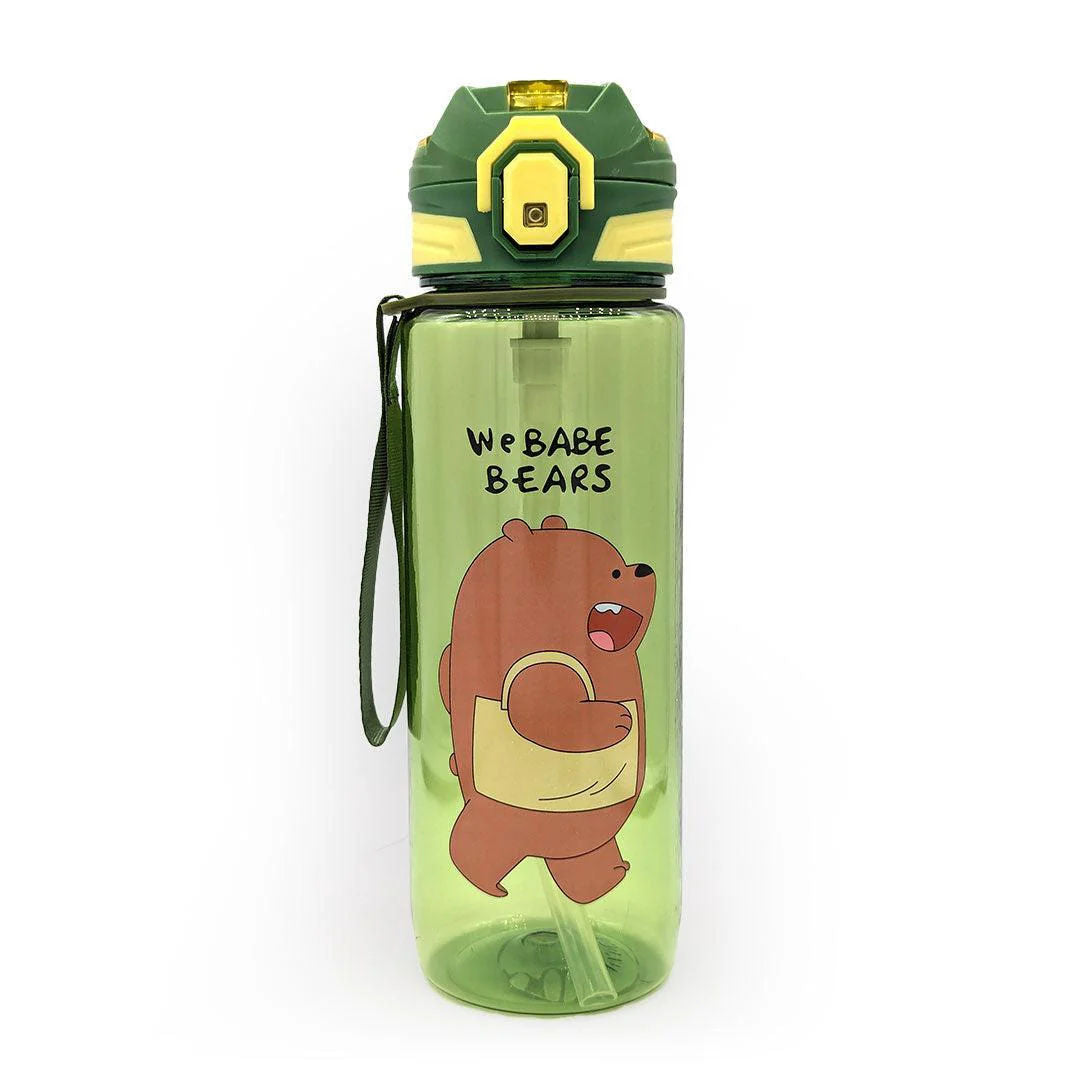 Twisoo Plastic Water Bottle, BPA-Free Leakproof Bottle With Flip-Top Lid, 800ml, PSB-003