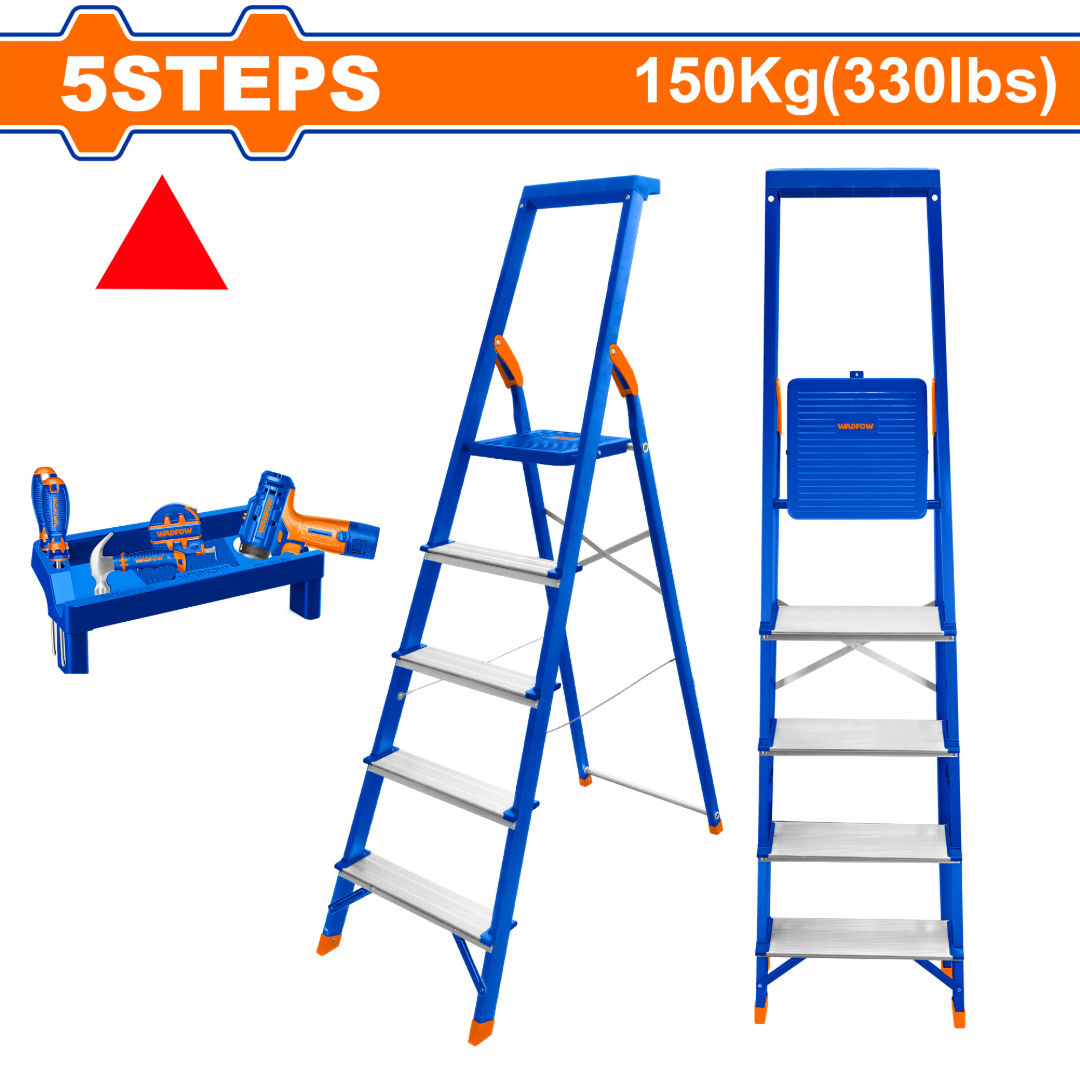 WADFOW Steel & Aluminum Household Ladder
