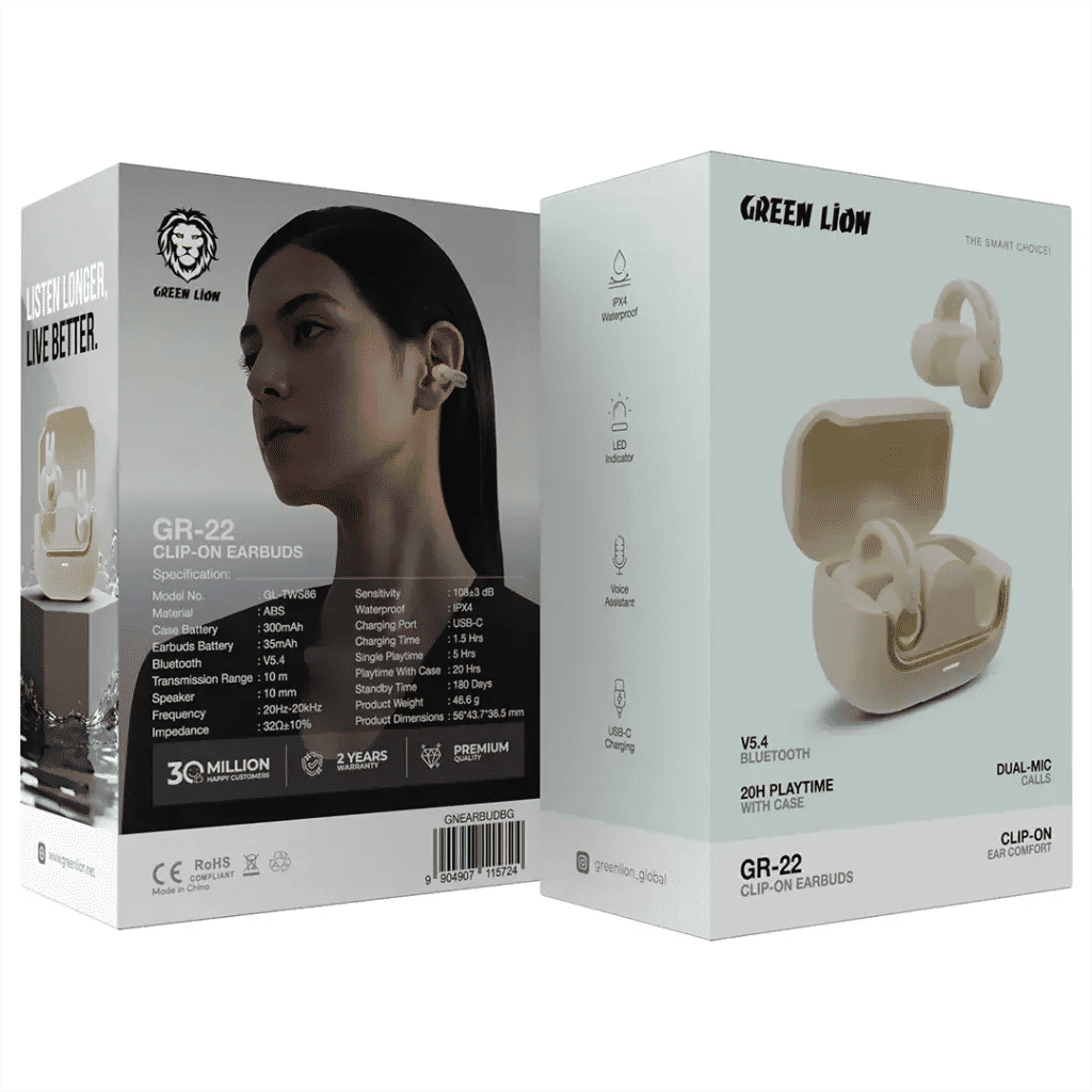 Green Lion GR-22 Clip-On Earbuds