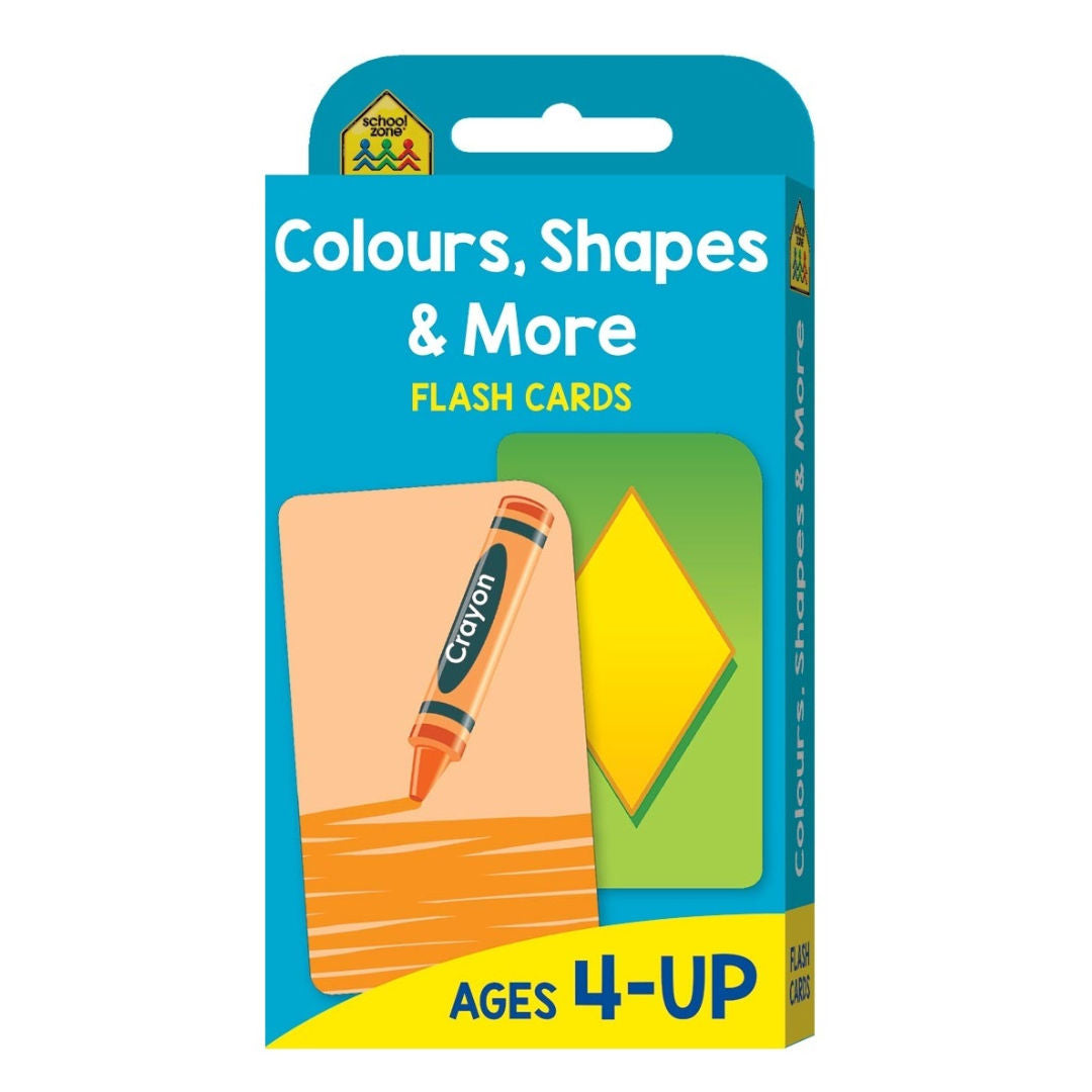 School Zone Colours, Shapes & More Flash Cards