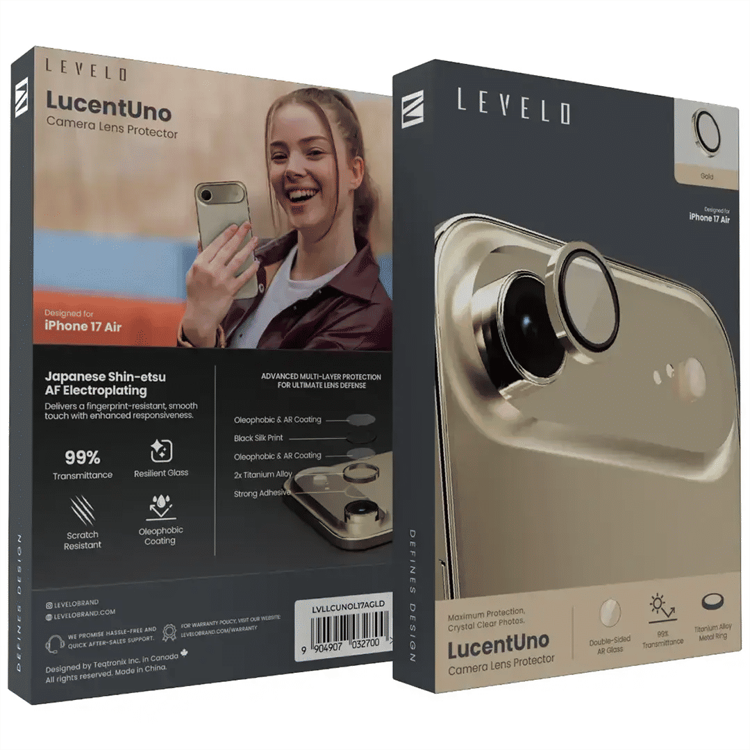 Levelo LucentUno Lens Protector With 99% Transmittance For iPhone 17 Air