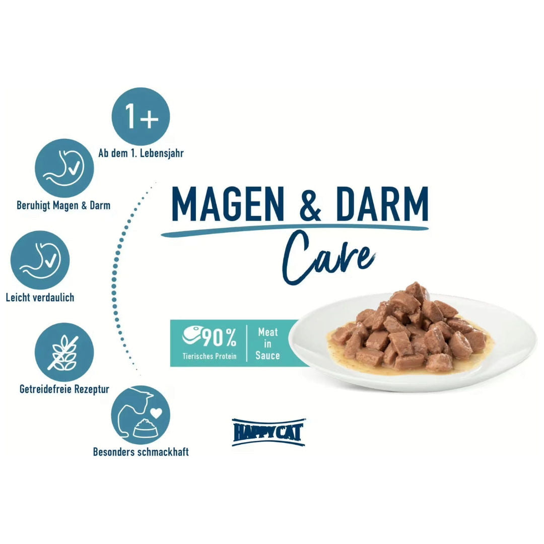 Happy Cat Meat In Sauce Gastrointestinal Wet Cat Food For Cats, 1+ Year Old, 85gm