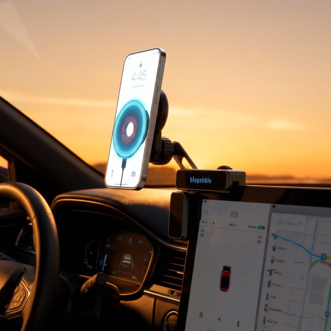 Blupebble Roadmag Halo Screen Clip Holder Black