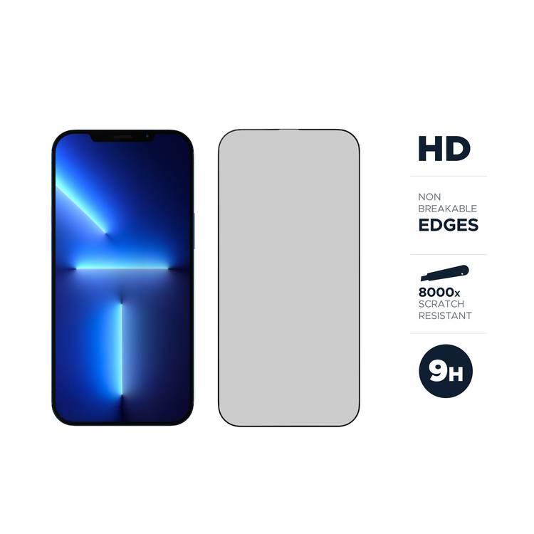 Levelo Anti-Static Twice Tempered Glass Screen Protector For iPhone 13 Pro / Pro Max, Non-Breakable Edges