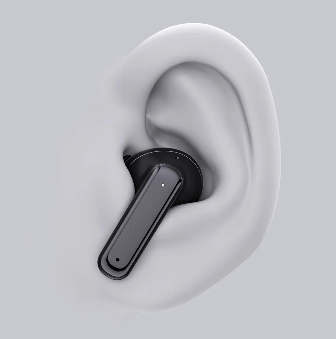 Powero Plus Lara ANC True Wireless Earbuds with Touch Display, Black