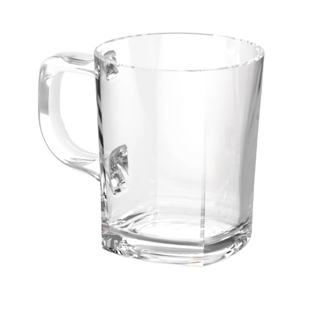 City Glass Stone Tea Mug 200ml, 6 Piece Gift Box Set