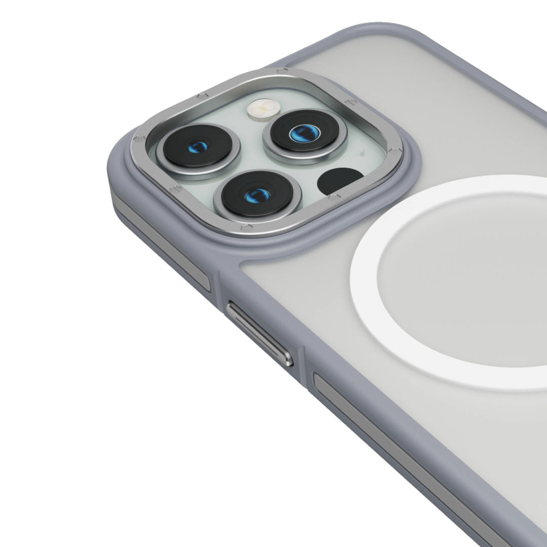 Levelo Rouge MagSafe Matte Case With Metal Camera Ring For iPhone 15 Pro
