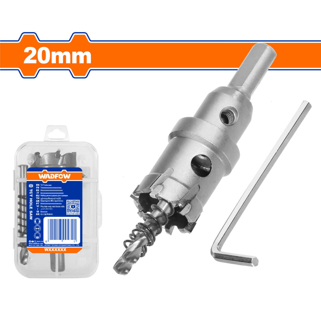 WADFOW TCT Hole Saw, 26mm Depth