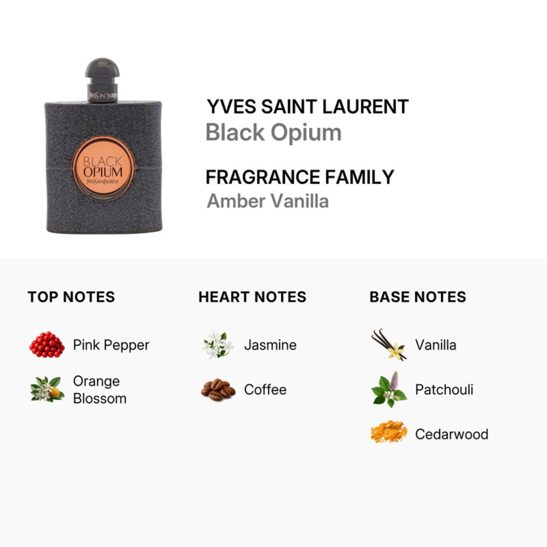 Yves Saint Laurent Black Opium Eau de Parfum for Women, 90ml