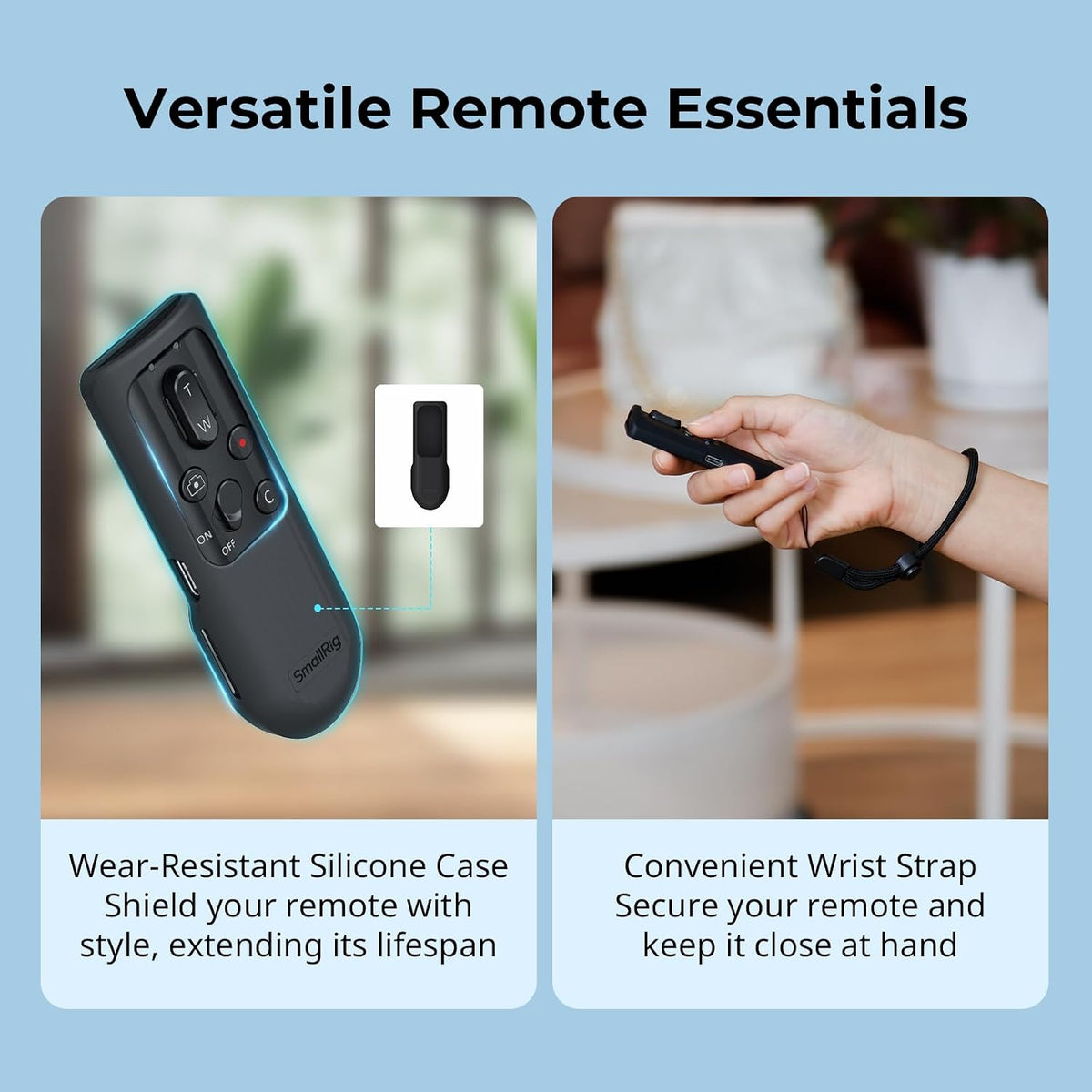 SmallRig SR-RG2 Wireless Remote Control Handgrip for Cameras and Smartphones, Bluetooth 5.0, 5207