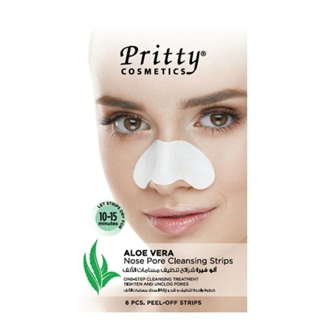 Pritty Cosmetics Nose Pore Strips, 6 Pieces