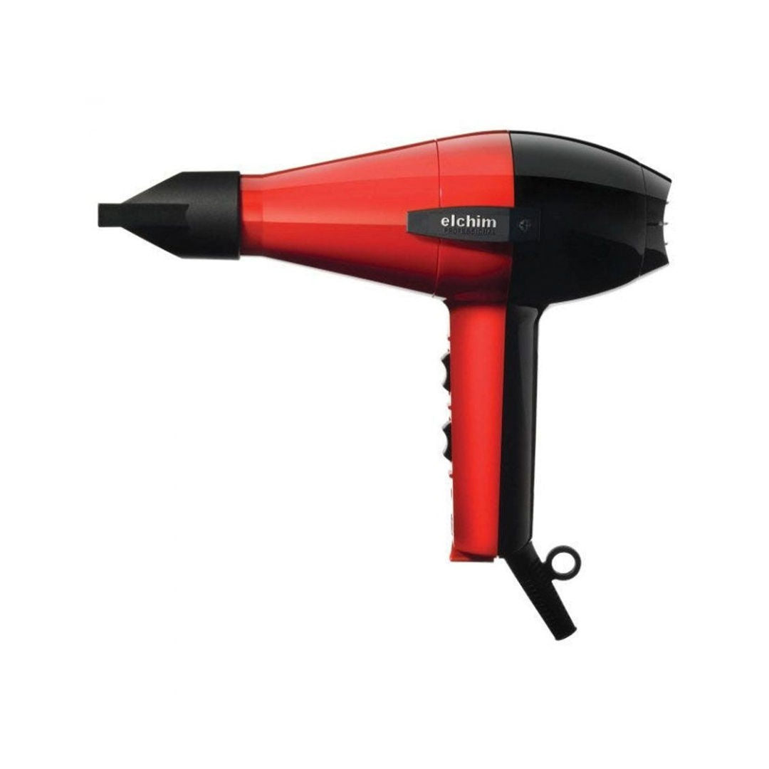 Elchim Hair Dryer 2001 High Pressure, Red & Black