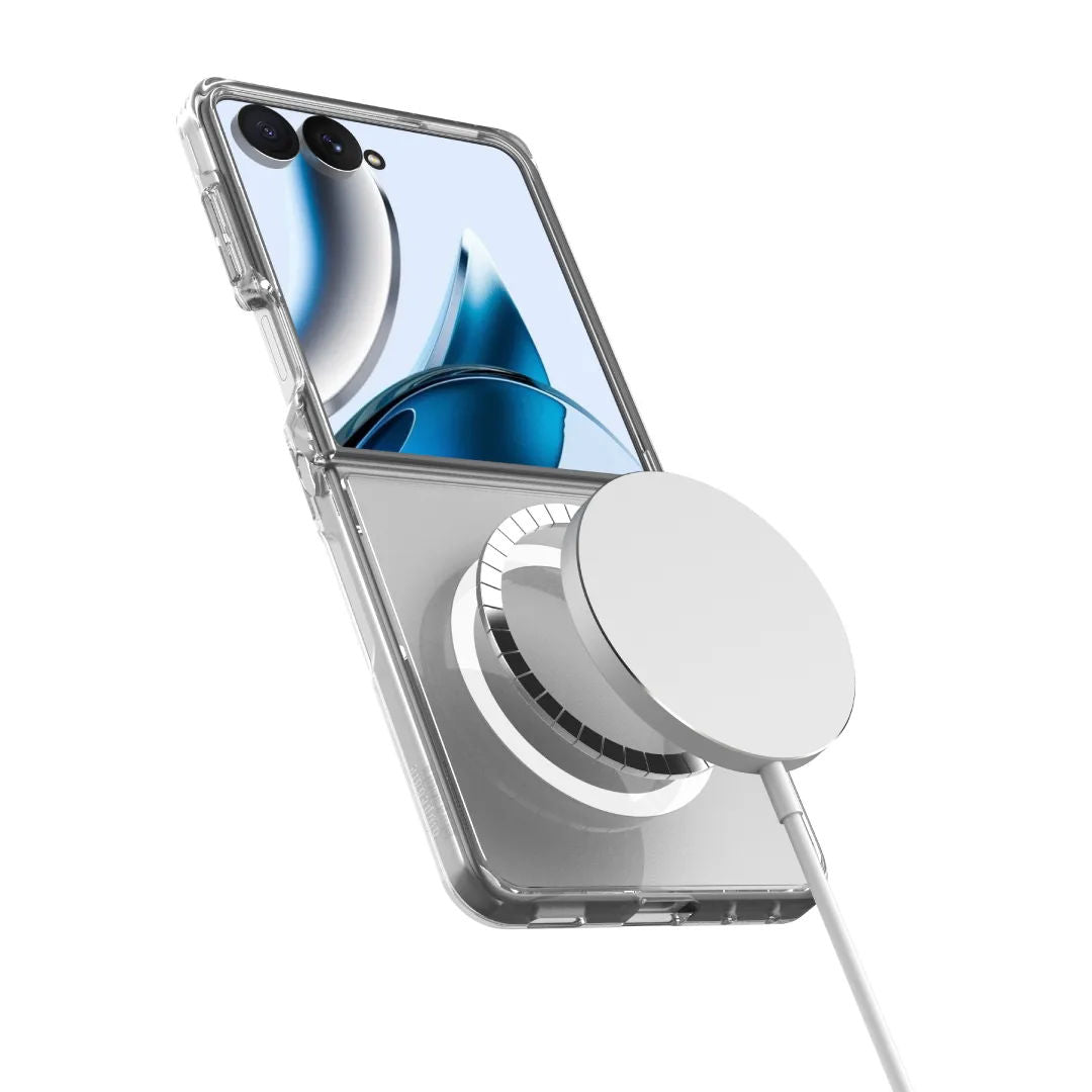 Blupebble Samsung Galaxy Flip 8 Crystal Guard Case, Clear