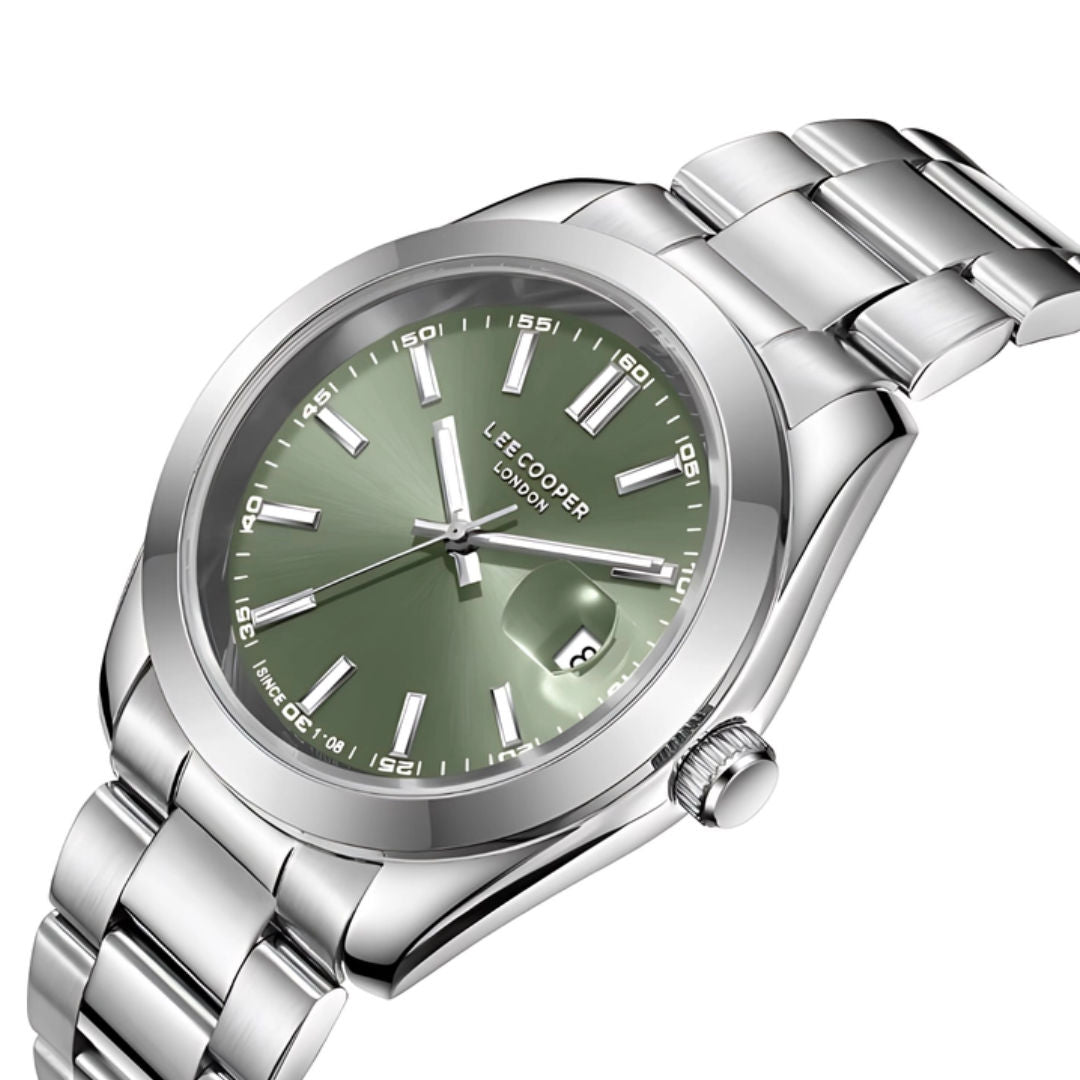 Lee Cooper Men's Analog Dark Green Dial Watch, LC08189.370