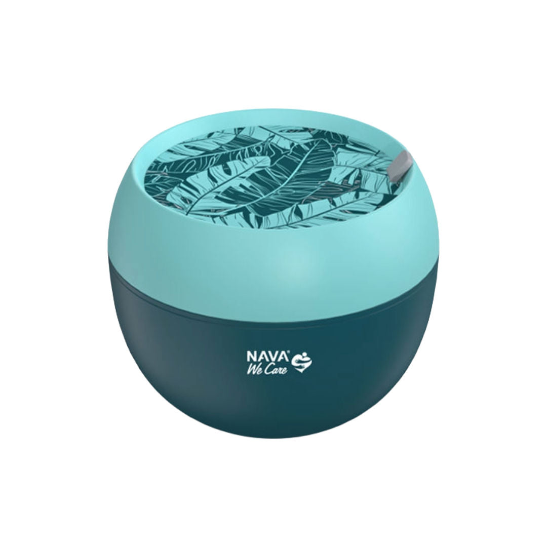 NAVA Round Plastic Lunch Box We Care, 800ml