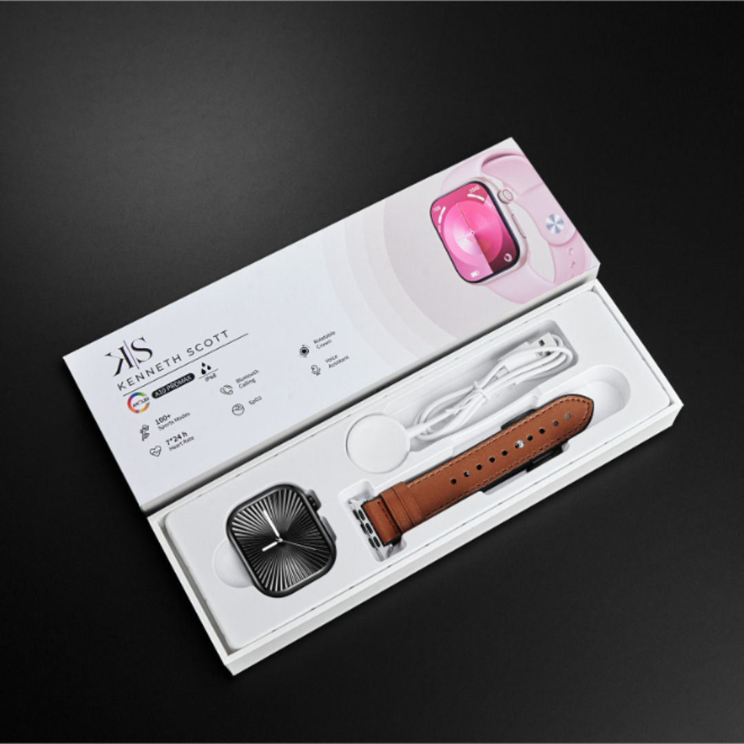 Kenneth Scott Unisex Smart Digital Watch with Fitness & Notification Features, KA10PRO & KA10PROMX Series