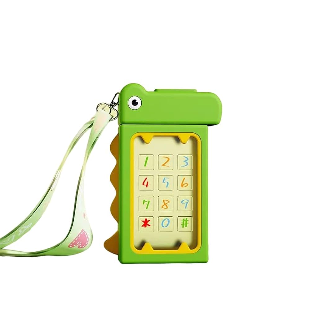 Twisoo Kids Water Bottle, Plastic Bottle With Telphone Design, Leakproof & Portable, 400ml