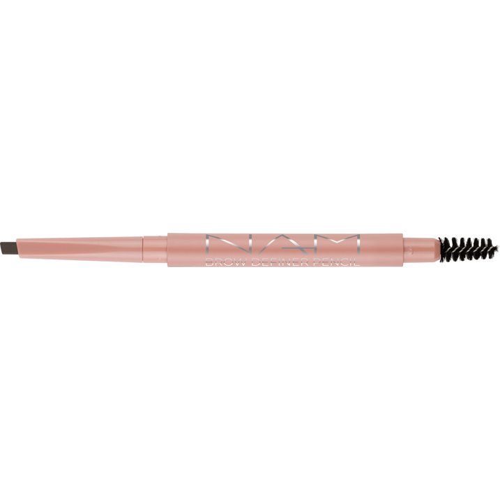 NAM Brow Definer Pencil 2-in-1 Triangle Tip Brow Pencil with Spoolie