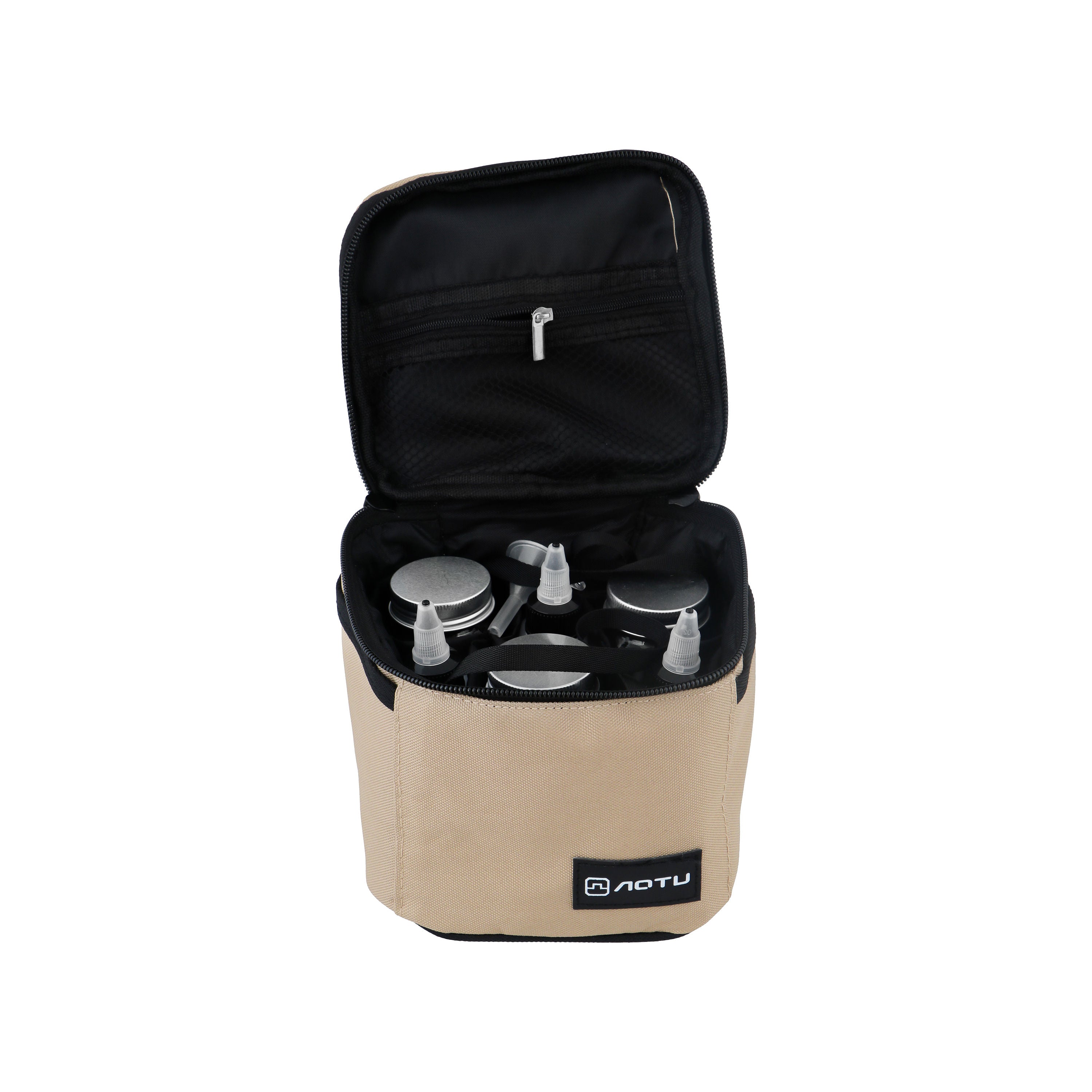 Aotu Portable Outdoor Camping Spice & Seasoning Bottle Set with Travel Carry Bag