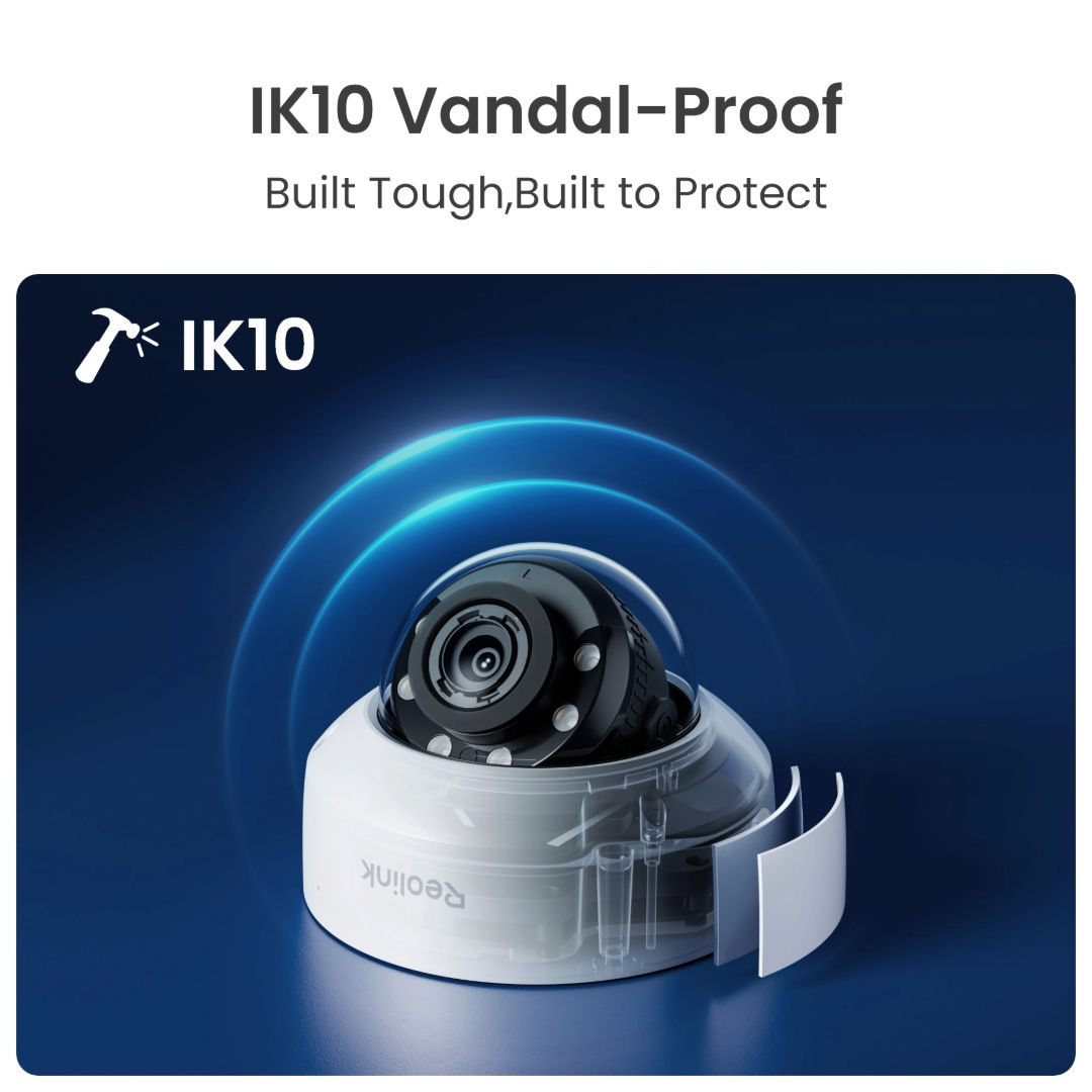 Reolink 4K PoE Dome Security Camera-8MP, 5x Optical Zoom, AI Detection, PCRPD4K02
