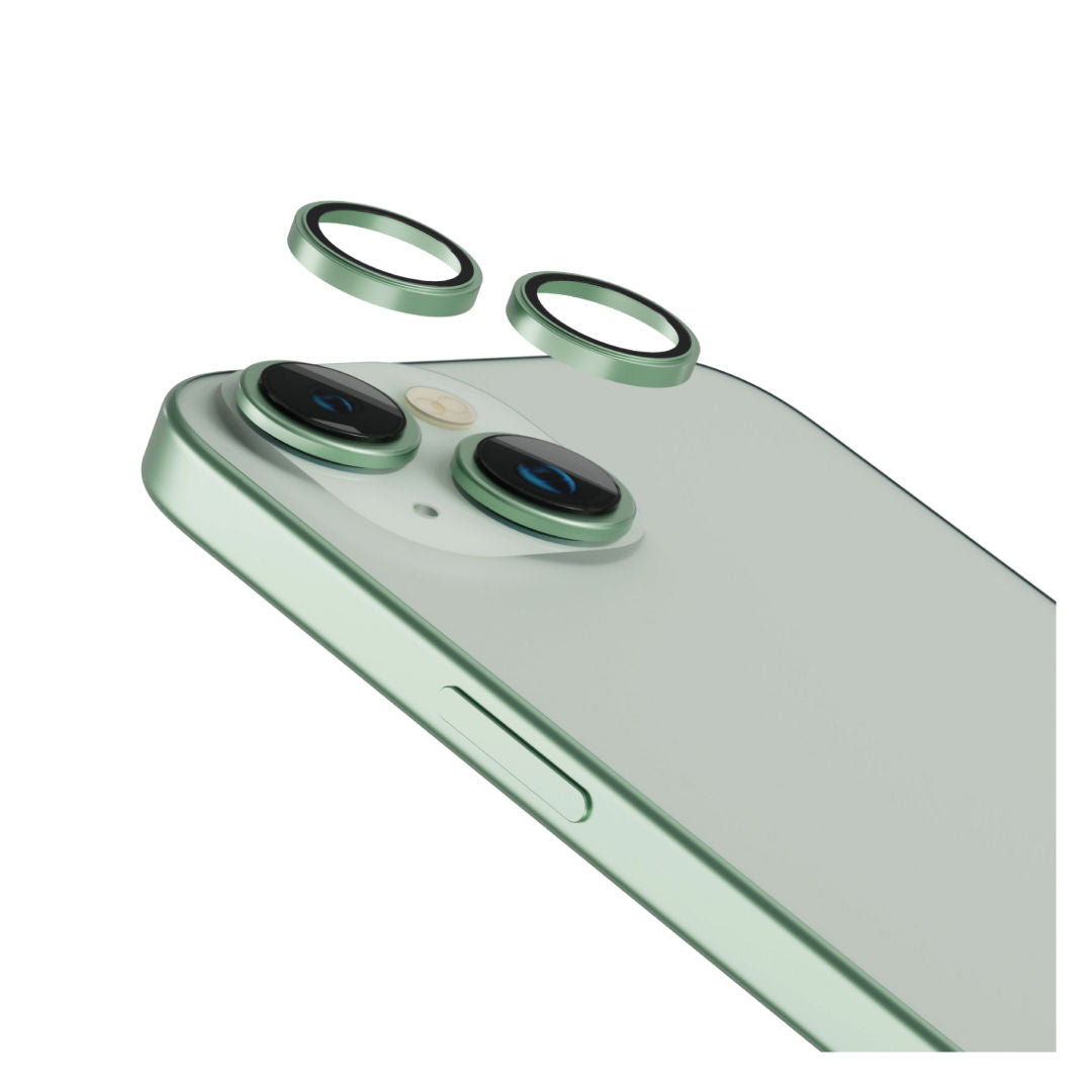 Levelo Lucent Duo 9H Hardness Camera Lens Protector For iPhone 15 & 15 Plus, 2 Piece