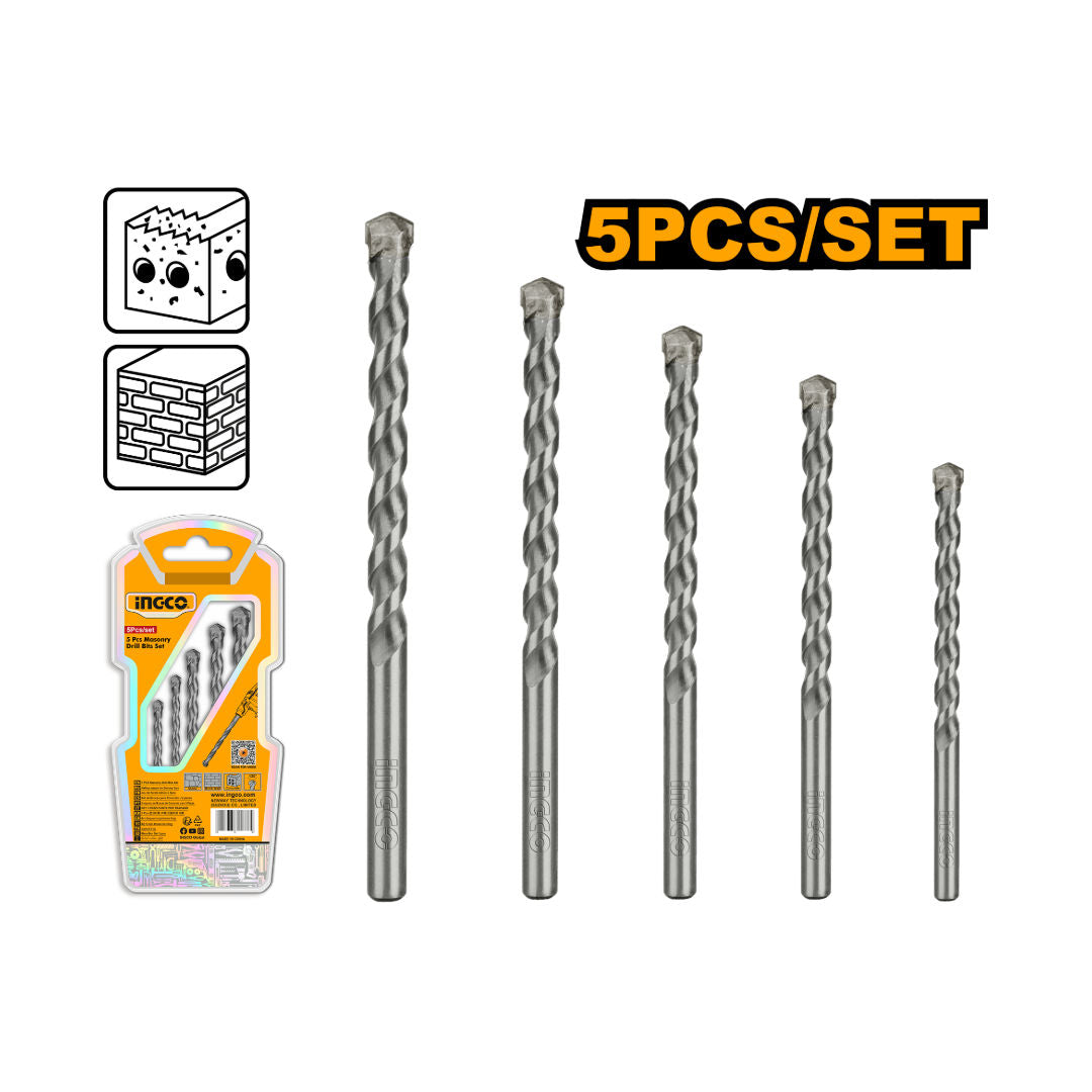 مجموعة مثقاب حجري من 5 قطع من INGCO