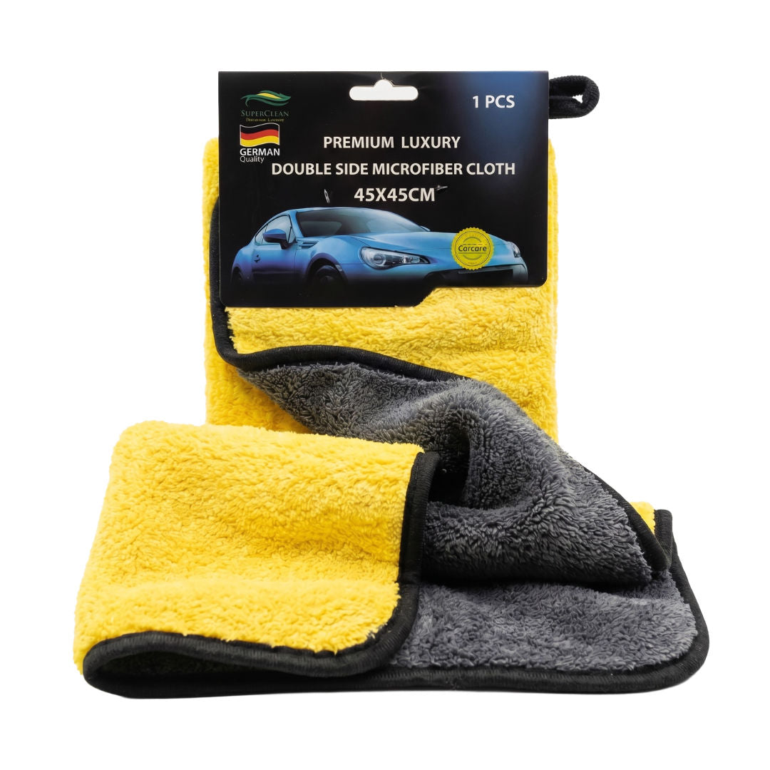 Super Clean Premium Luxury 2 in 1 Microfiber Cloth