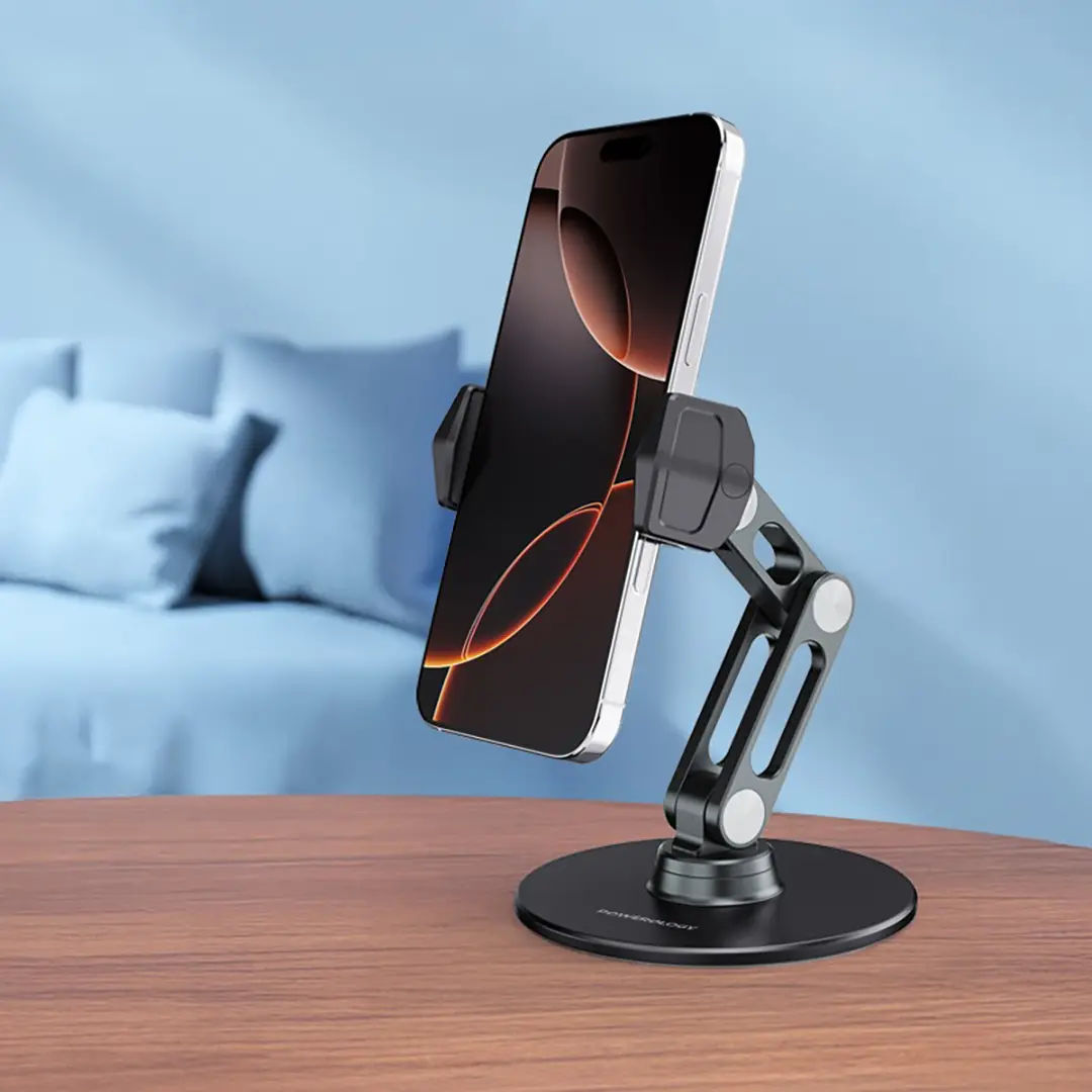 Powerology Multi-Angle Phone Stand, Black