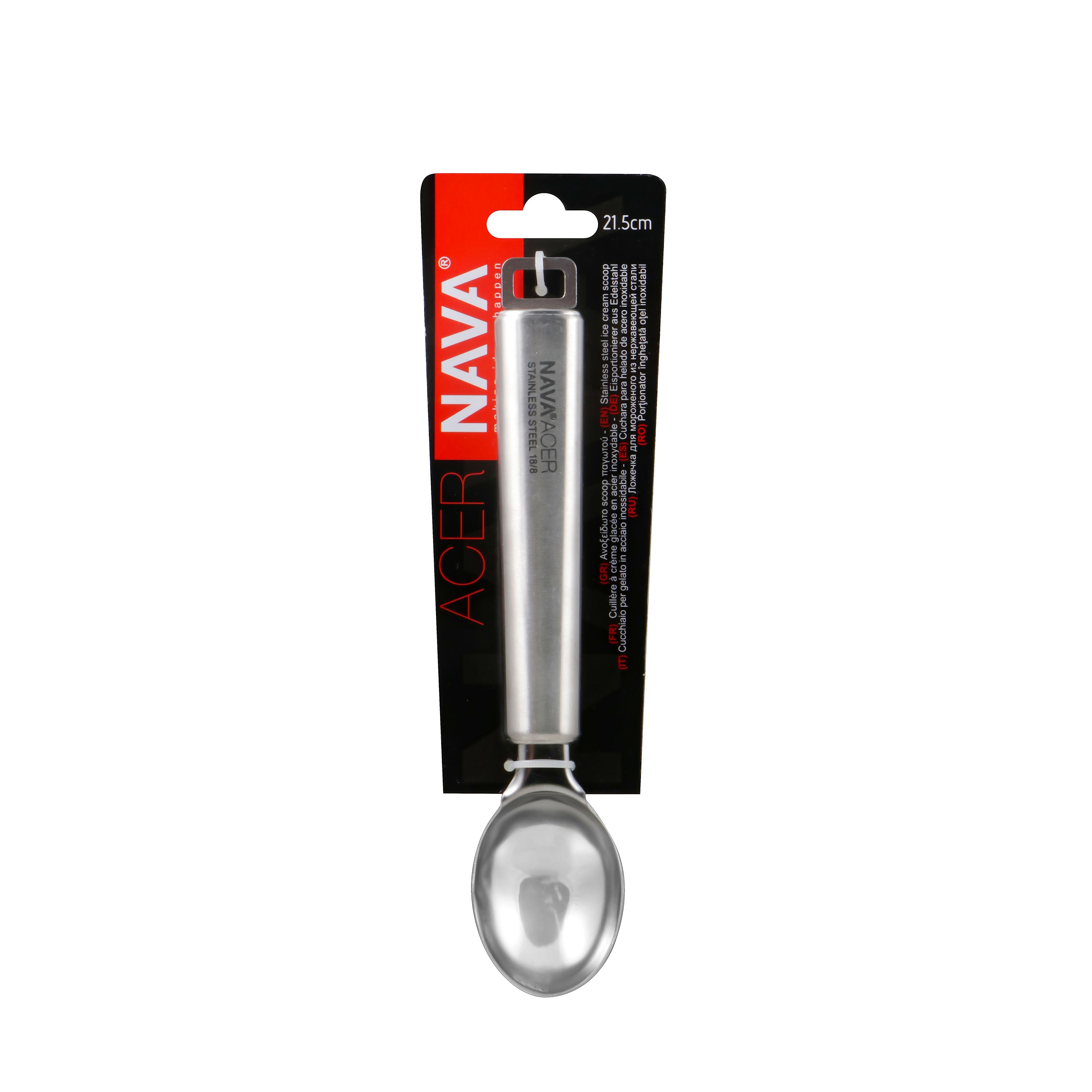 NAVA Stainless Steel Ice Cream Scoop Acer, 21.5cm