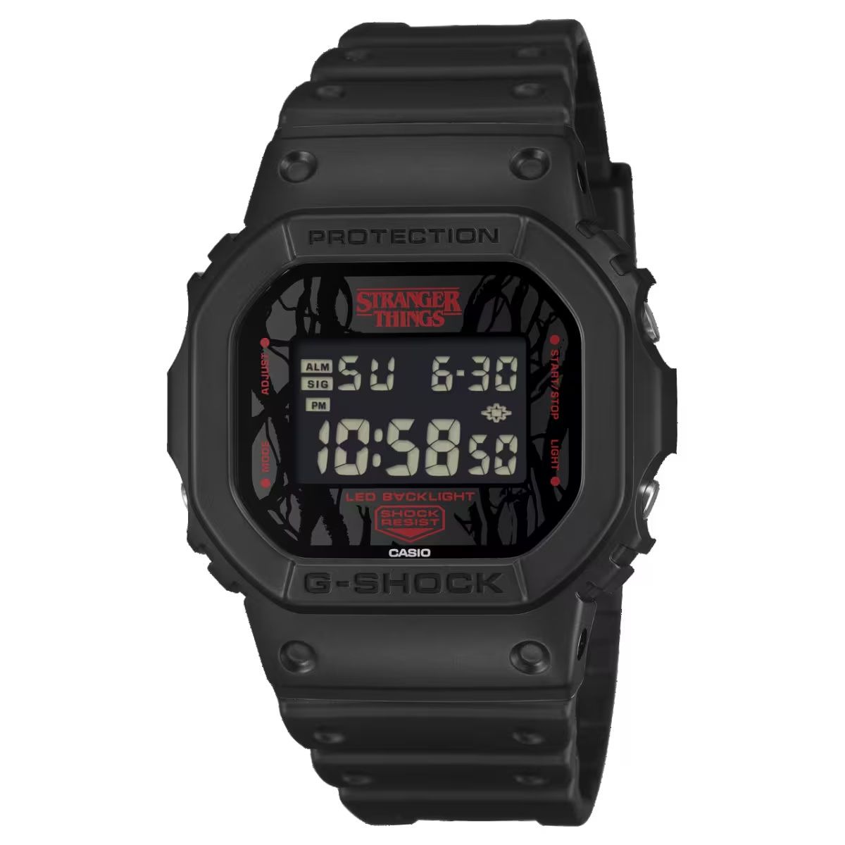 Casio G-SHOCK DW5600STT-1D, Stranger Things Collaboration Limited Edition Shock Resistant Digital Watch