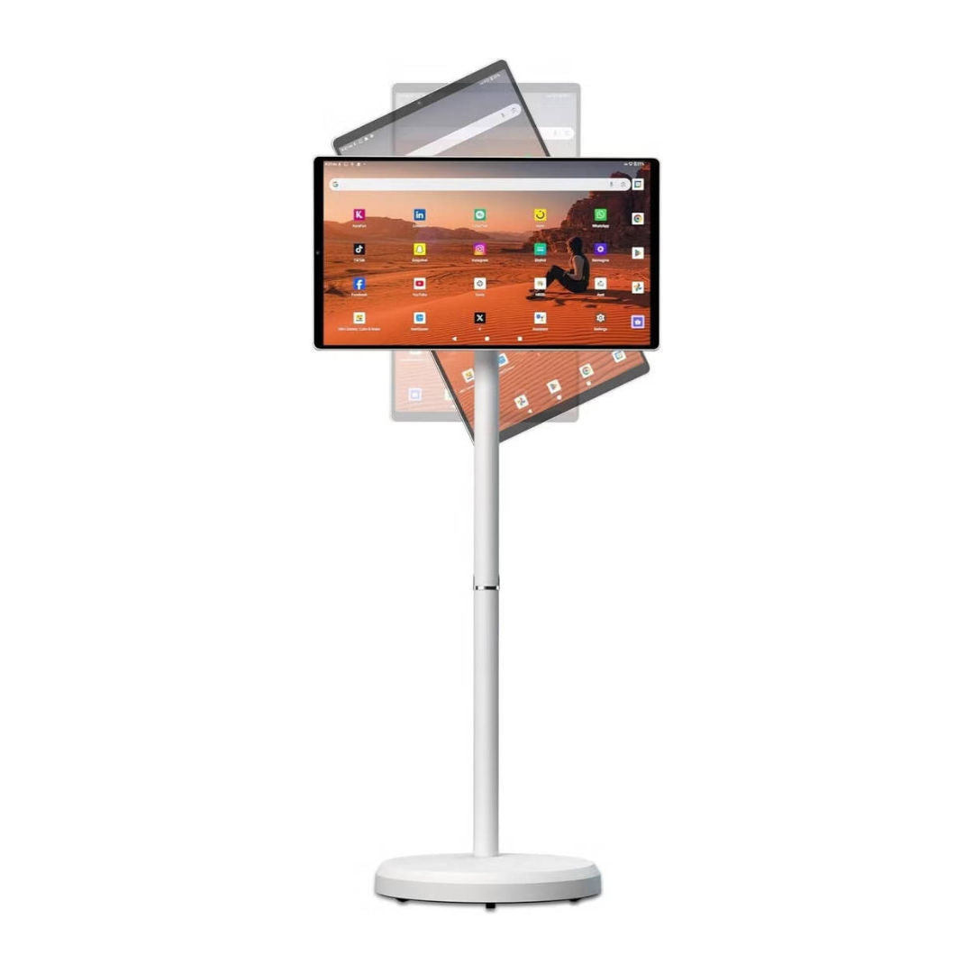 Epicarma 21.5-Inch Smart Portable Movable Monitor with Android 13, White