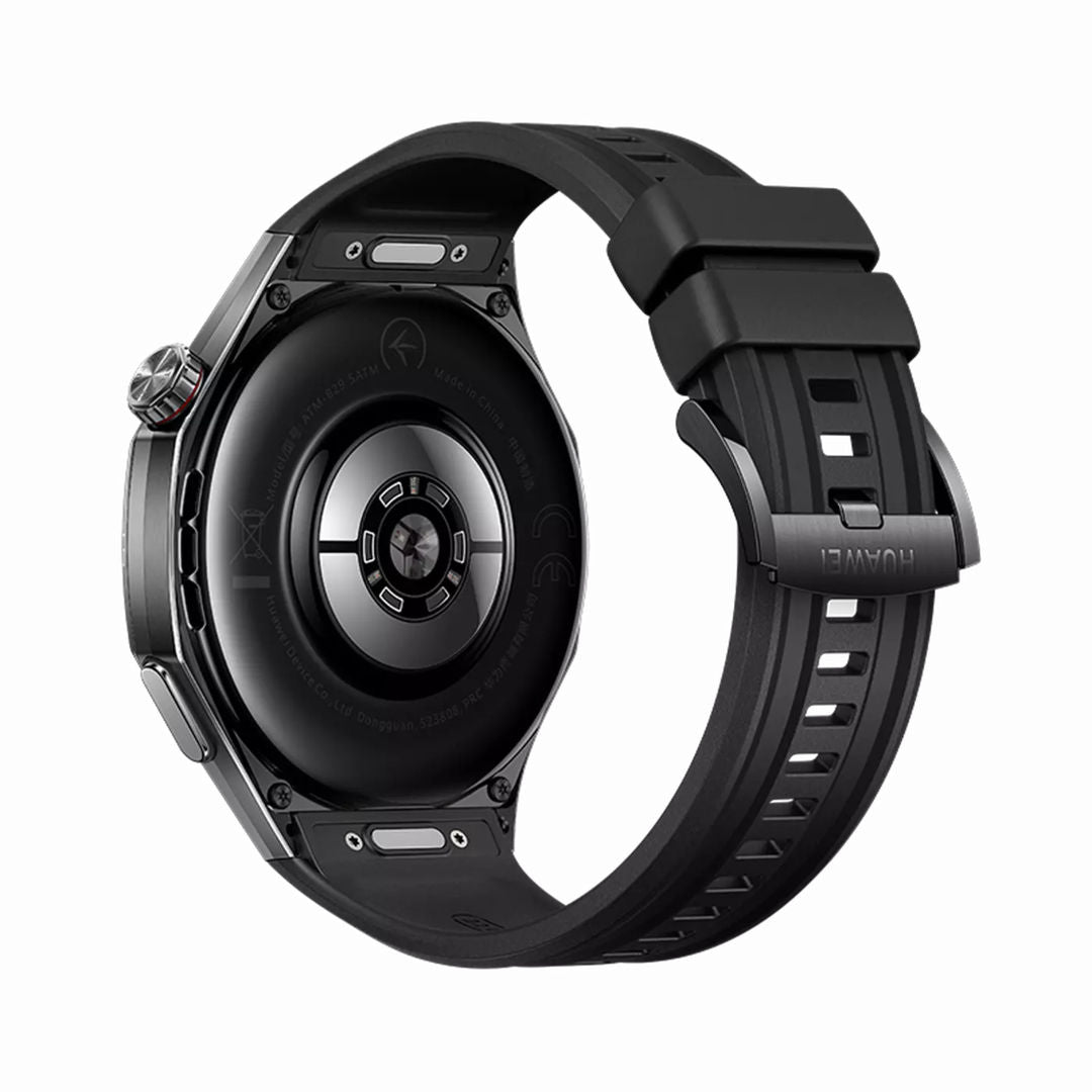 Huawei Watch GT 6 Pro 46mm Smartwatch, Fluoroelastomer Strap, 1.47-inch AMOLED Display, Titanium Alloy Case, Black