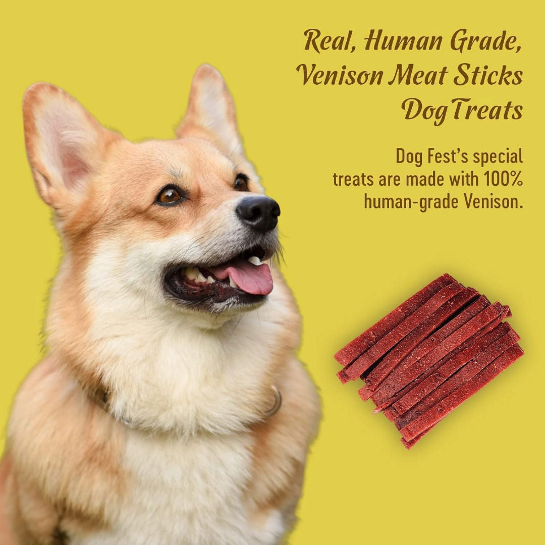 Dog Fest Slices With Venison For Adult Dogs, 90gm