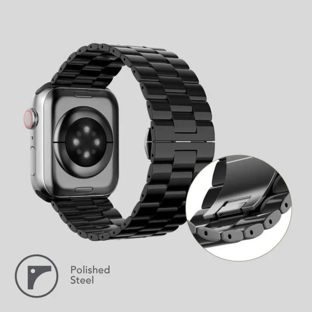 Levelo Nocturne Three Strain Ceramic Watch Strap, 42/44/45mm