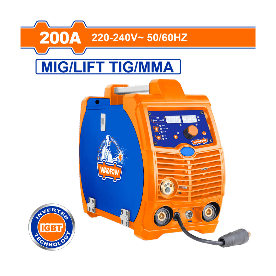 آلة لحام رفع Wadfow Inverter MAG/MIG/MMA/TIG