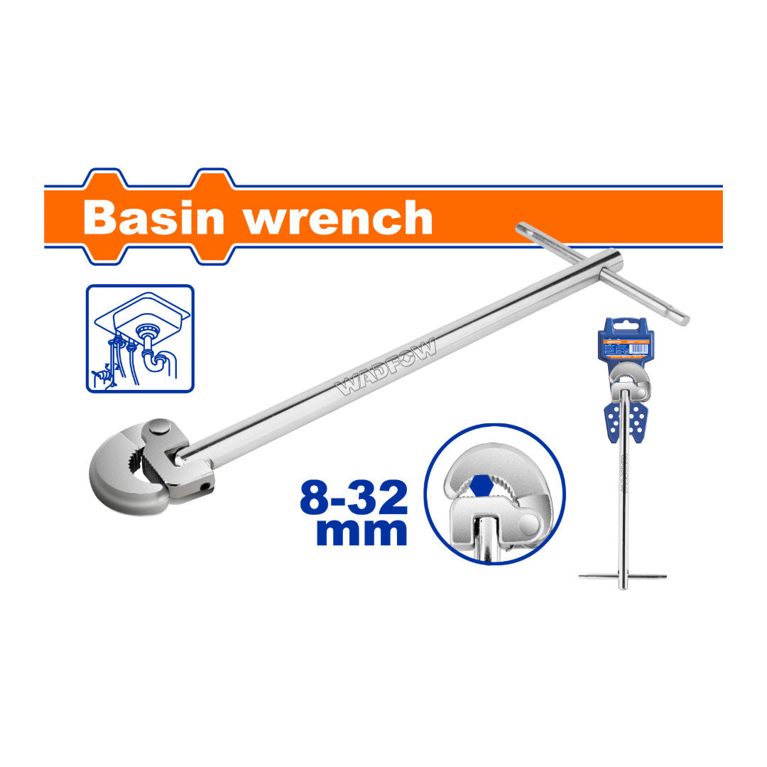 WADFOW Basin Wrench, 300 mm