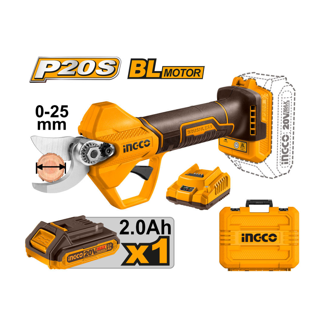 INGCO Cordless Gauge Straight Shear, 20V