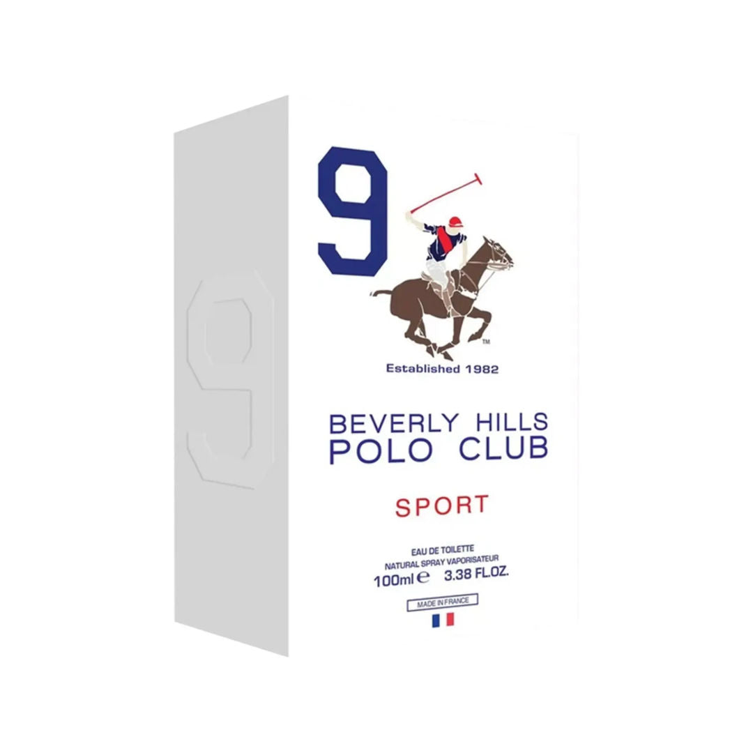 Beverly Hills Polo Club Sport No. 9 Eau de Toilette for Men, 100ml