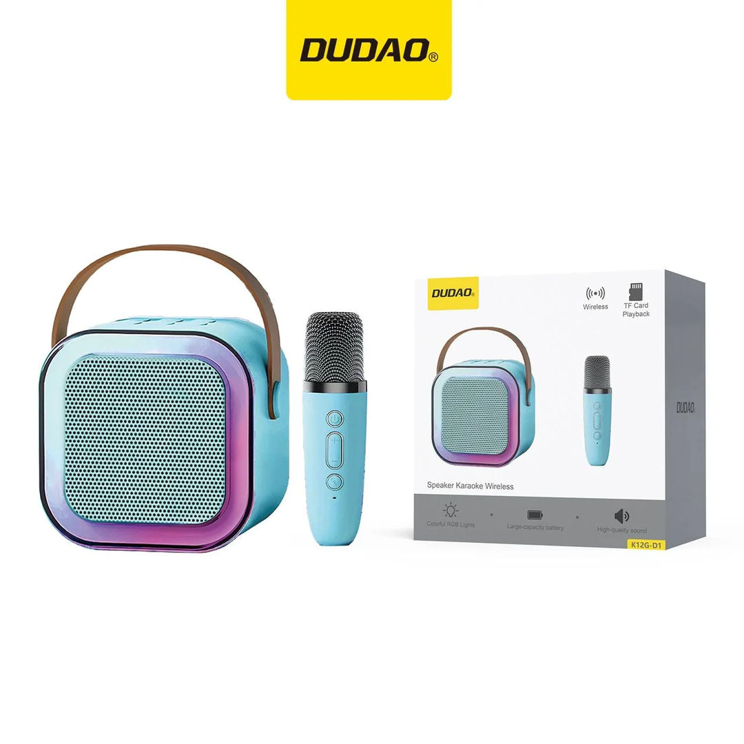 DUDAO K12G-D1 Wireless Karaoke Speaker With Mic, Blue