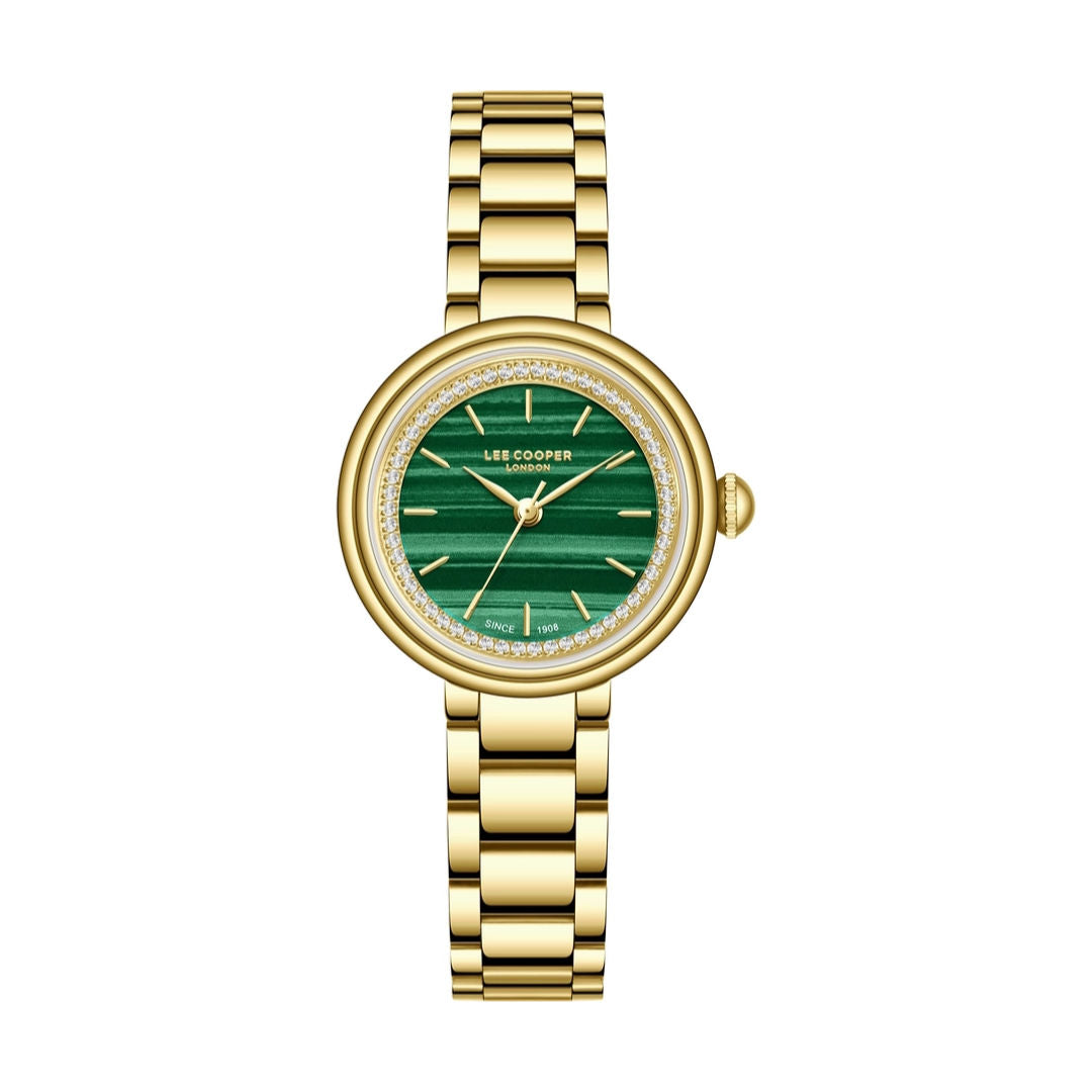 Lee Cooper Women's Analog Dark Green Dial Watch, LC08279.170