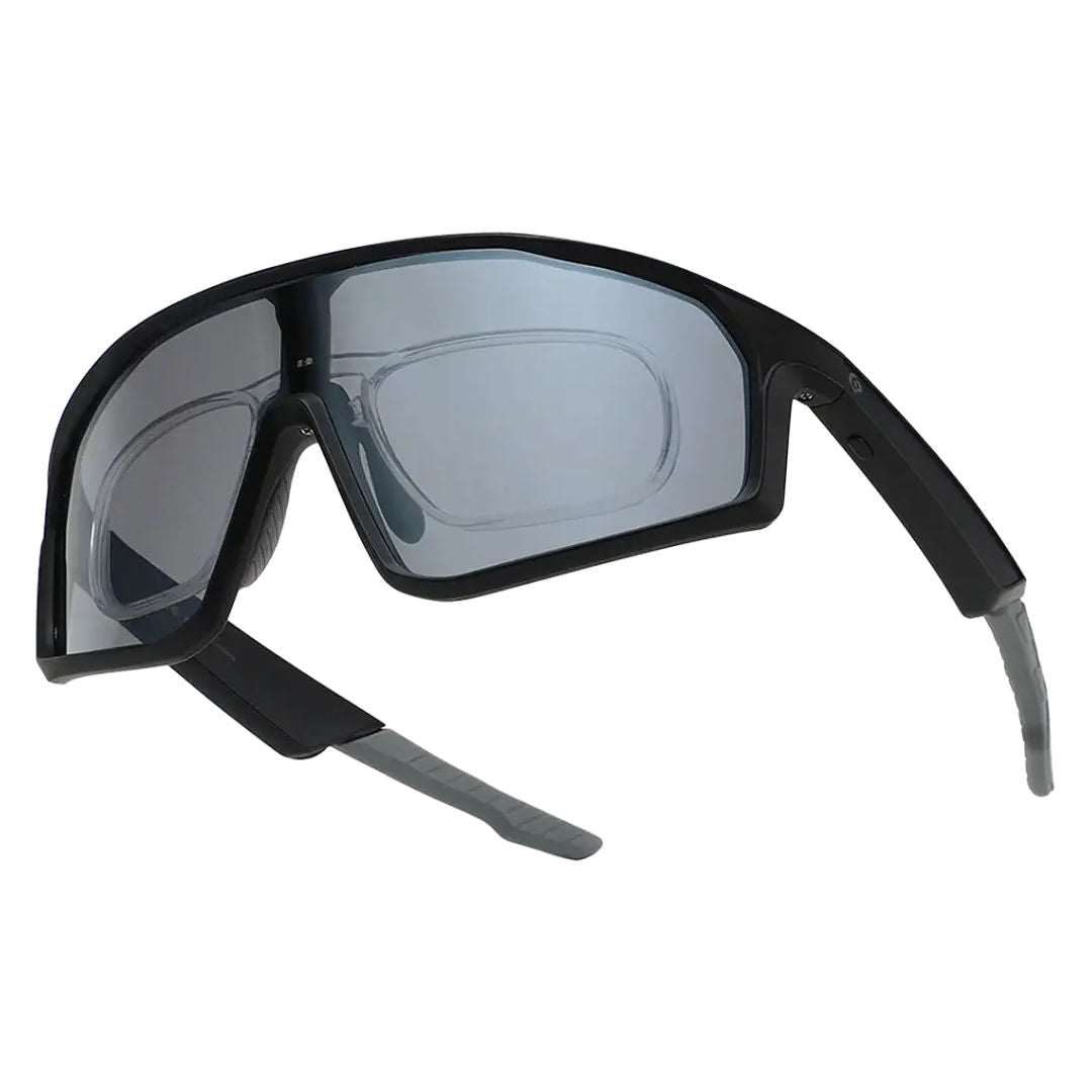 Powerology Rivox Smart Glasses, Magnetic Charging, Gray