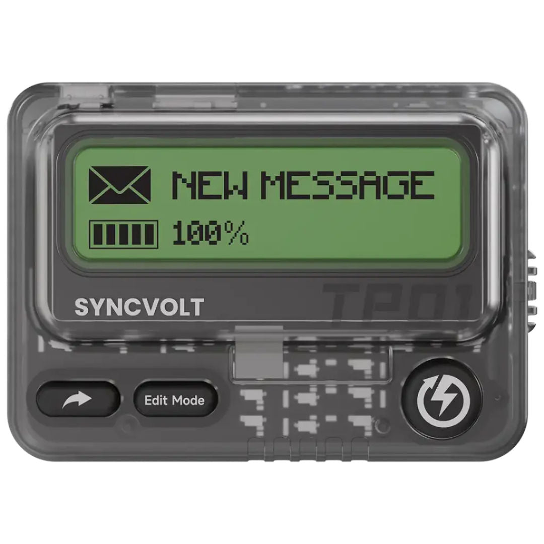 Levelo Syncvolt 10000mAh Chatting Power Bank, Nostalgic 90's-Inspired Beeper Design