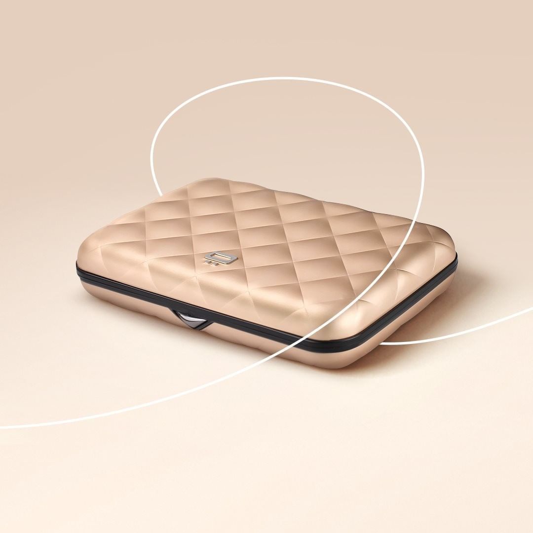 Ogon Helsinki Ladies Wallet Small Case Card Holder, Rose Gold