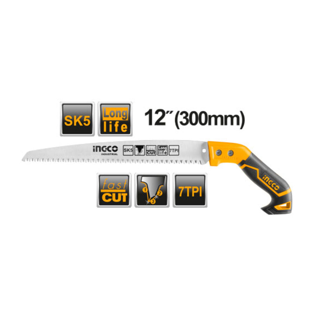 INGCO Pruning Saw, Triple Ground Teeth