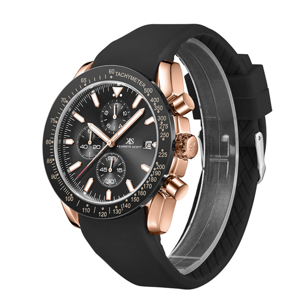 Kenneth Scott Men's Chrono & Multi Function Watch, K23148 Series