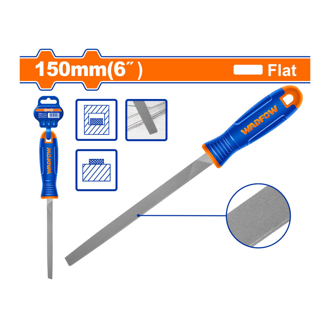 WADFOW Flat Steel File, T12 Steel Blade