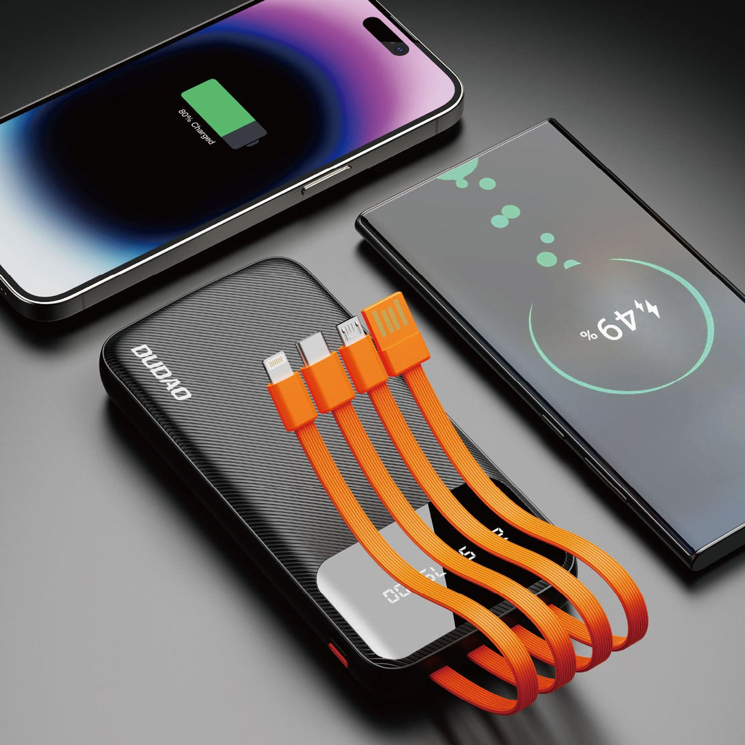 DUDAO K6PRO Power Bank 10000mAh With 3 in1 Cable